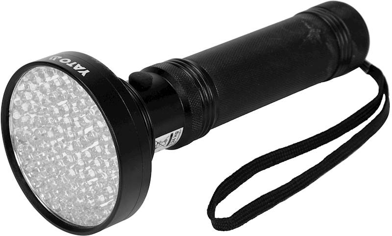 ZESTAW LATARKA UV 100 LED I OKULARY  YT-08582 YATO