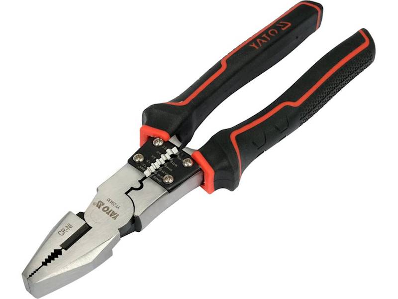 SZCZYPCE, KOMBINERKI WYDŁUŻONE PROSTE WIELOFUNKCYJNE, ŚCIĄGANIA IZOLACJI 220 MM YT-20430 YATO