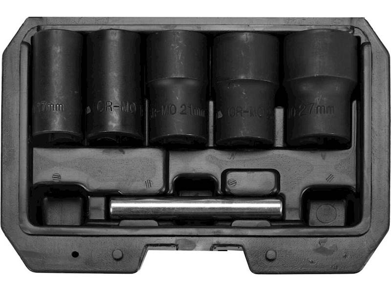 ZESTAW NASADEK, WYKRĘTAKÓW DO WYKRĘCANIA USZKODZONYCH ŚRUB, NAKRĘTEK ZABEZPIECZAJĄCYCH 6SZT. 1/2" YT-06032 YATO