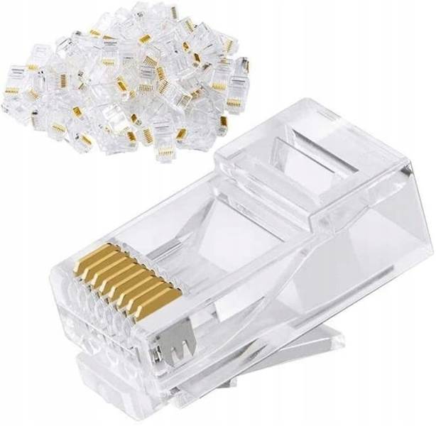 TESTER SIECIOWY, KABLI, ZACISKARKA, ŚCIĄGACZ IZOLACJI + 100 WTYKÓW RJ45 KD10882 Kraft&Dele