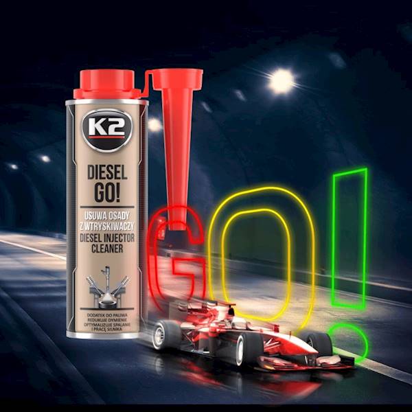 K2 DIESEL GO! DODATEK DO PALIWA, CZYSZCZENIA WTRYSKIWACZY, 250 ML T321
