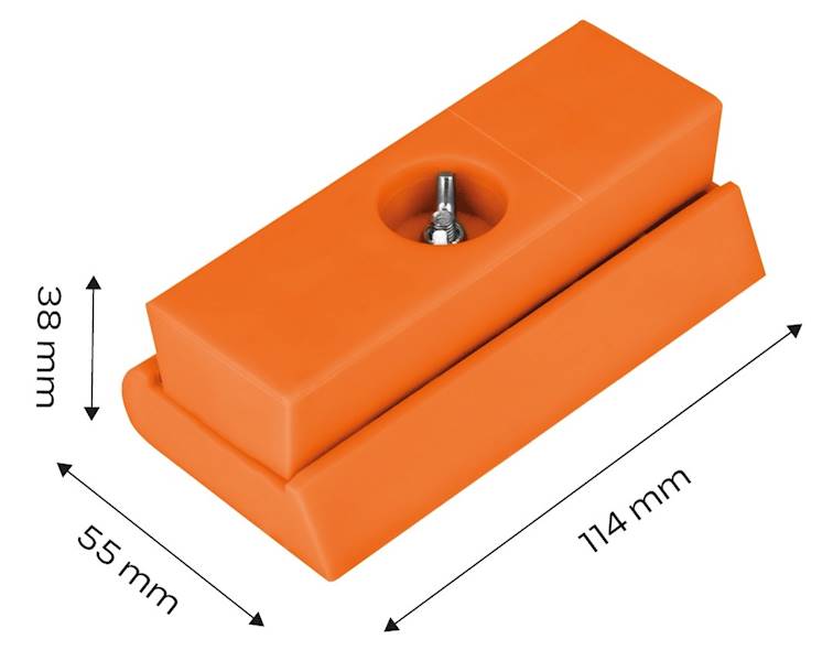 BLOK ŚCIERNY, KLOCEK SZLIFIERSKI Z PAPIEREM ŚCIERNYM 114x55x38MM 50-260 NEO