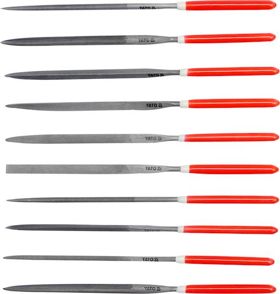 ZESTAW PILNIKÓW IGLAKÓW 3X140X65MM 10SZT YATO YT-6163