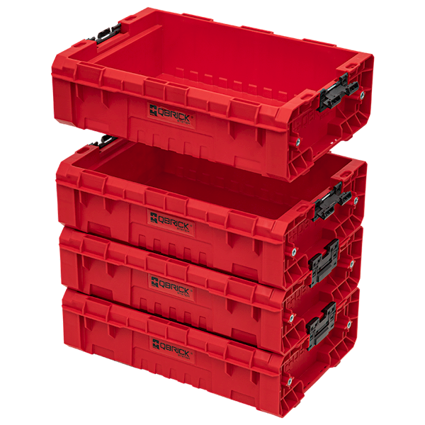 SKRZYNKA, KOSZ NARZĘDZIOWY QBRICK SYSTEM PRO BOX 130 2.0 RED ULTRA HD CUSTOM