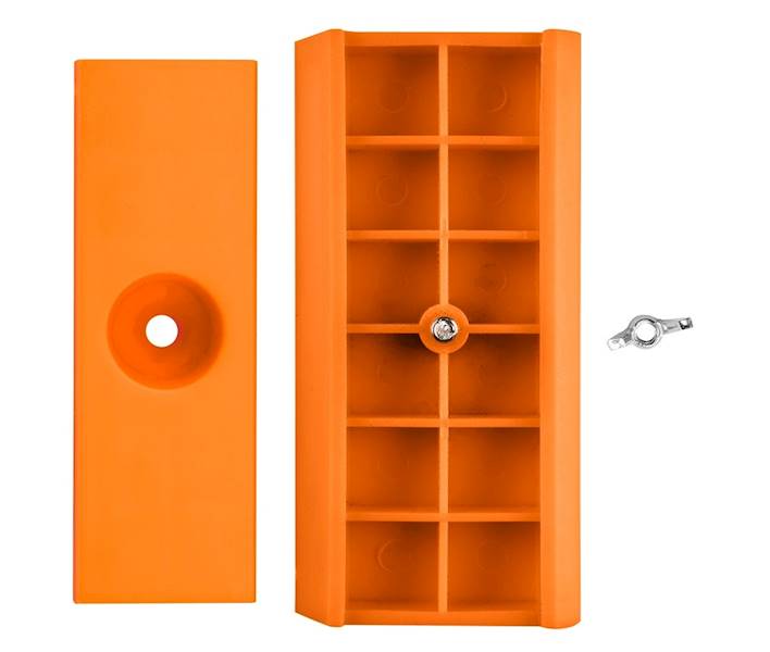 BLOK ŚCIERNY, KLOCEK SZLIFIERSKI Z PAPIEREM ŚCIERNYM 114x55x38MM 50-260 NEO