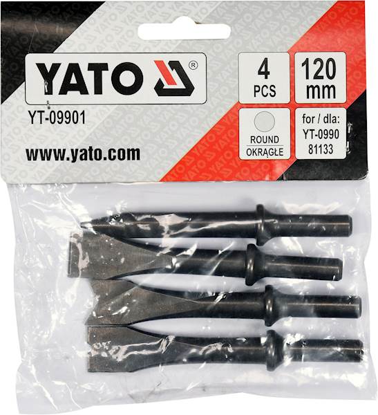 ZESTAW DŁUT DLA MŁOTKA PNEUMATYCZNEGO 4SZT. YT-09901 YATO