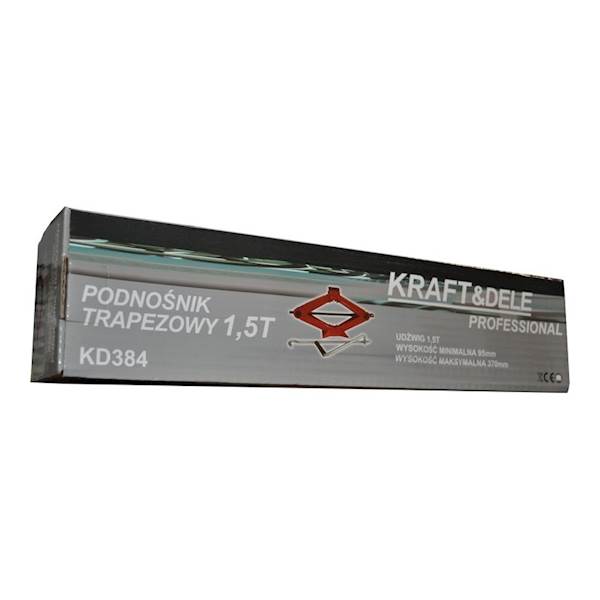 PODNOŚNIK SAMOCHODOWY TRAPEZOWY LEWAREK GUMA 1,5T KD384