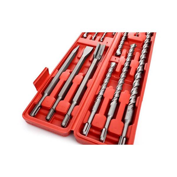 ZESTAW WIERTEŁ S4 I DŁUT SDS+ DO BETONU 12 SZT. KD10206 KRAFT&DELE