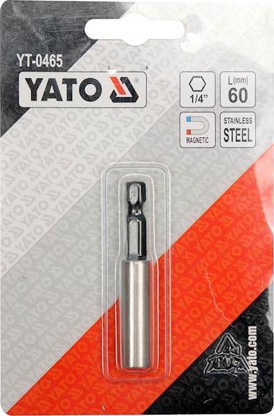 UCHWYT DO BITÓW 1/4'' MAGNETYCZNY 60MM DO GROTÓW 1/4 YT-0465 YATO
