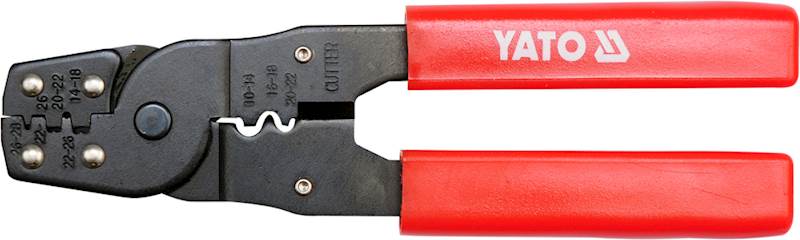 SZCZYPCE DO ZACISKANIA KONEKTORÓW 0.08-6 MM2, 2 FUNKCJE YT-2256 YATO