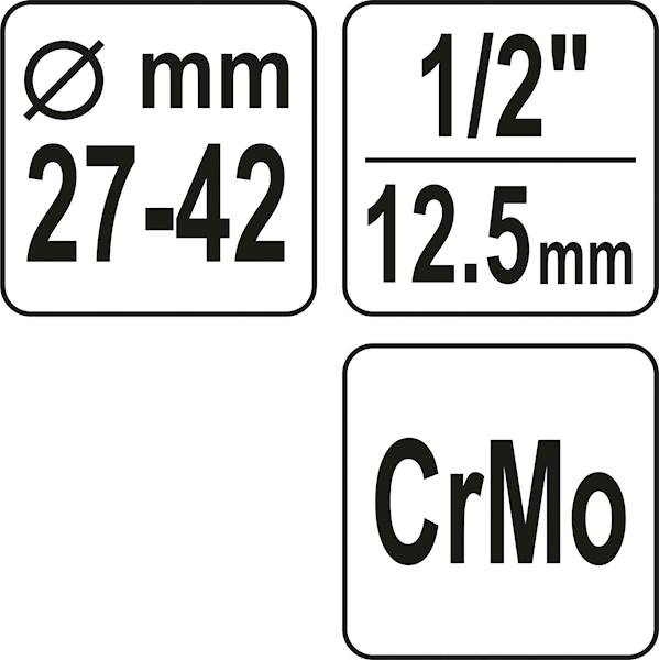 KLUCZ ŚCIĄGACZ DO DRĄŻKÓW KIEROWNICZYCH 27-42MM YT-06162 YATO