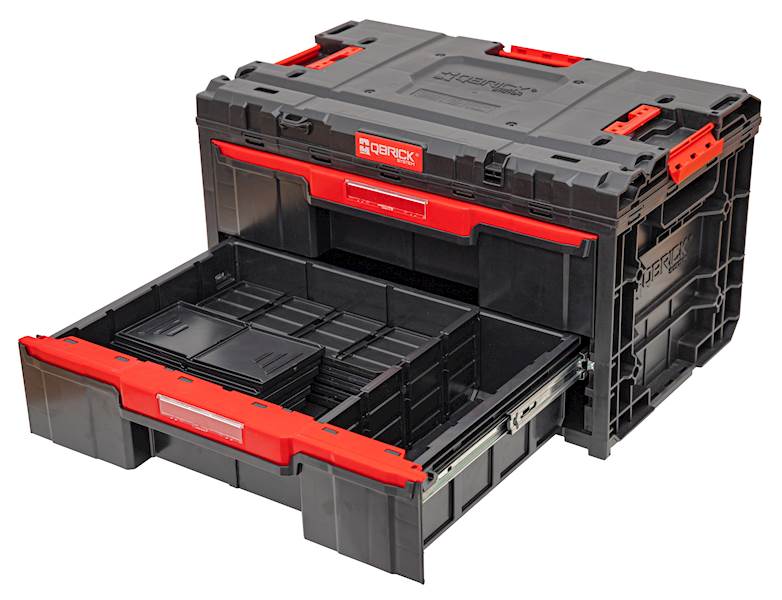 SKRZYNKA NARZĘDZIOWA Z 2 SZUFLADAMI I 2 ORGANIZERAMI 300 QBRICK SYSTEM ONE DRAWER 2 TOOLBOX 2.0 PROMO SET 1