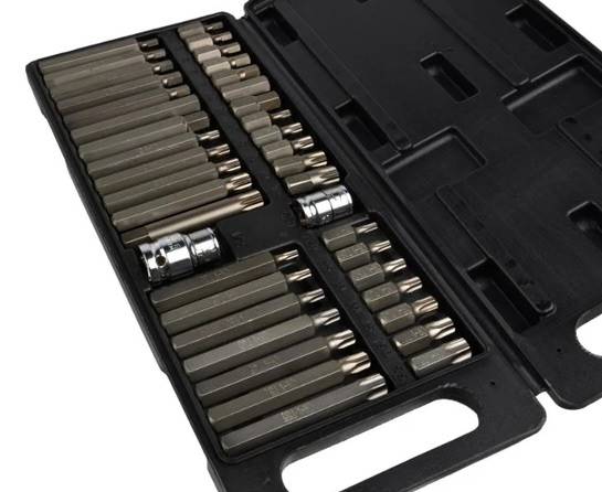 ZESTAW BITÓW IMBUS (HEX), TORX, SPLINE 40el. KD10219 KRAFT&DELE