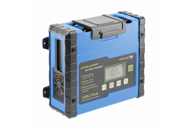PROSTOWNIK, ŁADOWARKA ELEKTRONICZNA 12V IP20 WET, AGM, GEL, Ca-Ca HT8G613 HOGERT