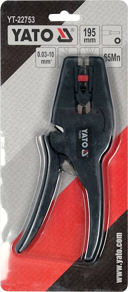 AUTOMATYCZNY ŚCIĄGACZ, SZCZYPCE IZOLACJI 0.03-10 mm2 YT-22753 YATO