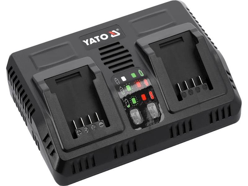 ŁADOWARKA PODWÓJNA INTELIGENTNA SZYBKA 18V (2,4-4,5A) YT-828501 YATO