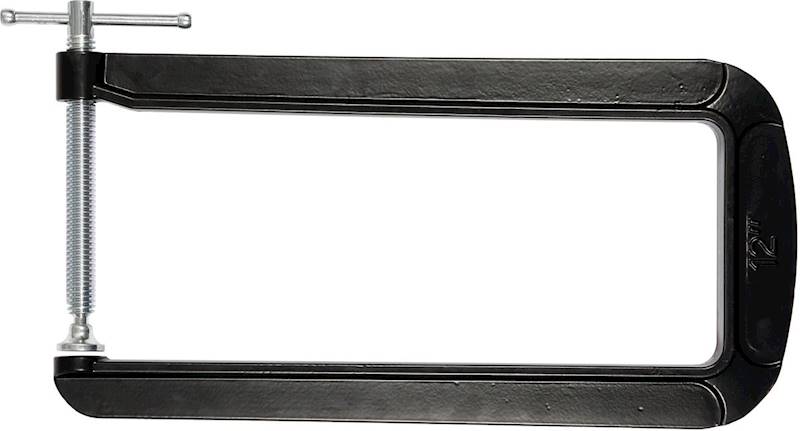 ŚCISK ŚRUBOWY STOLARSKI TYP C GŁĘBOKI 101x304MM ŻELIWNY YT-64192 YATO