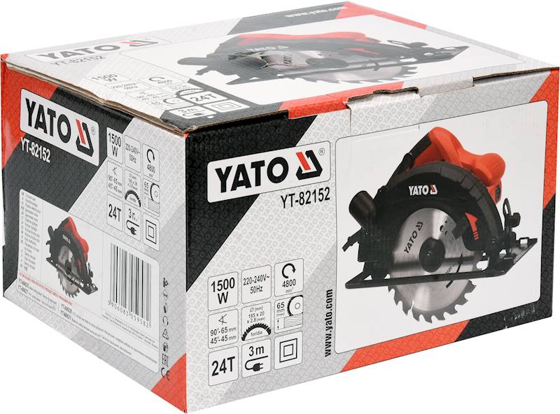 PILARKA PIŁA TARCZOWA 185MM 1500W + TARCZA YT-82152 YATO