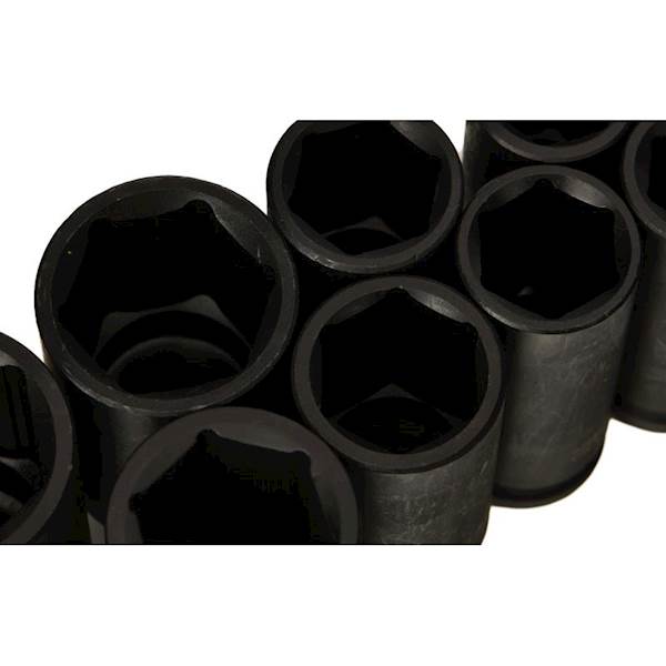 NASADKI UDAROWE KLUCZE NASADOWE DŁUGIE 1/2" ZESTAW 10-32mm 15szt. KD11769 KRAFT&DELE