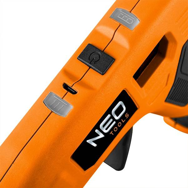PISTOLET DO KLEJU NA GORĄCO AKUMULATOROWY 11 MM, 2200mAh, Li-ion, 4V, MICRO-USB 17-083 NEO