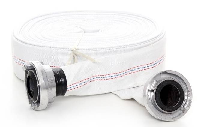 WĄŻ STRAŻACKI GUMOWANY DO WODY POMPY 1" Z SZYBKOZŁĄCZEM 20M KD781