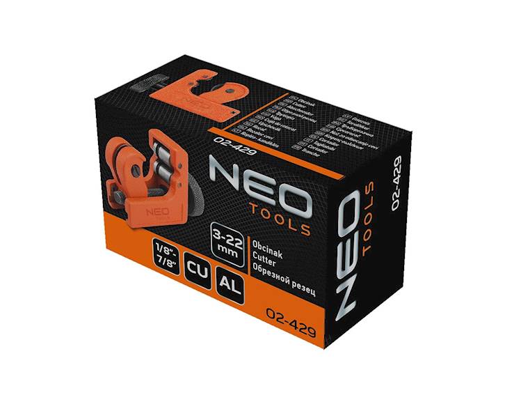 OBCINAK DO RUR MIEDZIANYCH I ALUMINIOWYCH 3-22 MM 02-429 NEO TOOLS