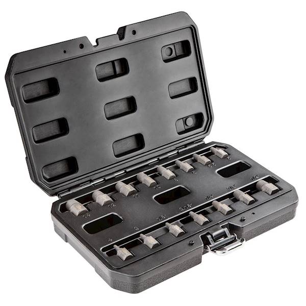 ZESTAW 2ZESTAW 15 WYKRĘTAKÓW DO USZKODZONYCH BOLCÓW, ŚRUB WEWNĘTRZNYCH HEX, TORX, SPLINE 09-607 NEO