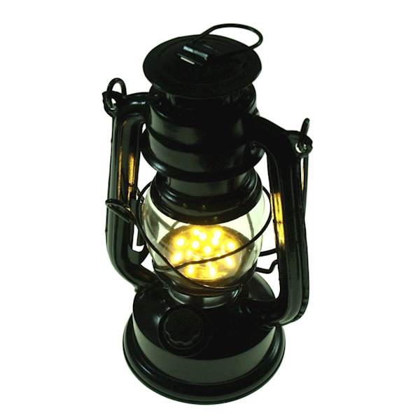 LAMPKA, LAMPION, LATARKA, LED TURYSTYCZNA NA BATERIE LAMPKA NAFTOWA METALOWA 19 MM CZARNA