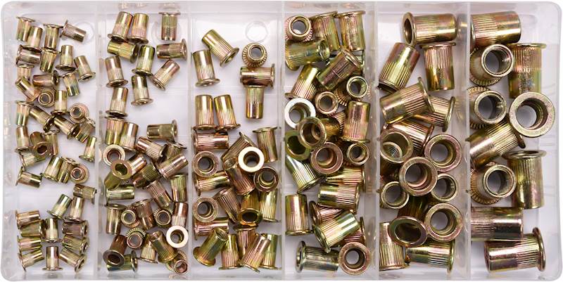 NITONAKRĘTKI STALOWE 150szt. M3- M10 YT-36481 YATO