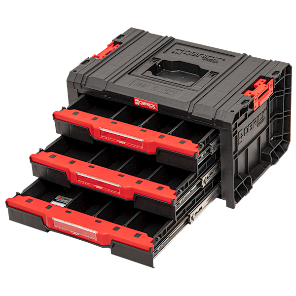 SKRZYNKA NARZĘDZIOWA Z 3 SZUFLADAMI QBRICK SYSTEM PRO DRAWER 3 TOOLBOX BASIC SKRQPROD3BCZAPG011
