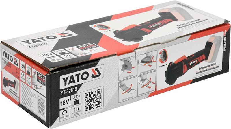 WIELOFUNKCYJNE NARZĘDZIE OSCYLACYJNE 18V RENOWATOR BODY YT-82819 YATO