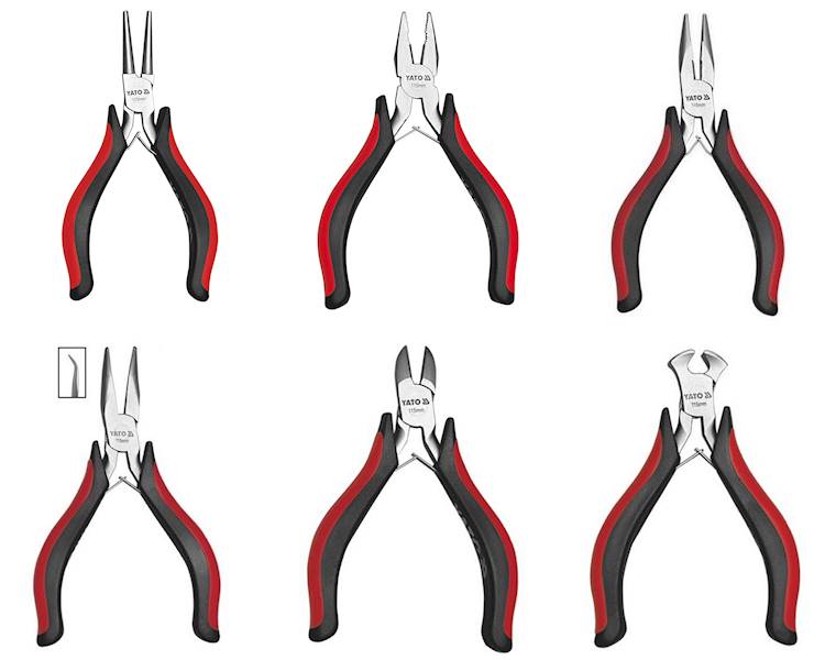 ZESTAW SZCZYPIEC MINI 115MM + LISTWA MAGNETYCZNA YATO