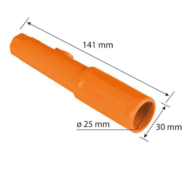 MOCOWANIE, UCHWYT CLICK NA TRZONEK DO GRABI , ZAPADKOWY, TWORZYWO SZTUCZNE 95-040 NEO