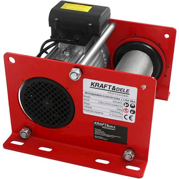 WYCIĄGARKA WCIĄGARKA ELEKTRYCZNA BUDOWLANA LINOWA 30M 500/999KG PILOT KD1649