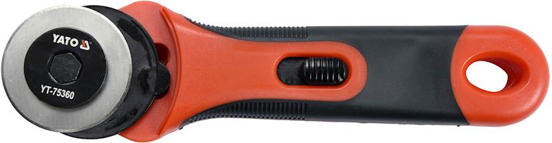 NÓŻ Z OKRĄGŁYM, OBROTOWYM OSTRZEM 45MM YT-75360 YATO