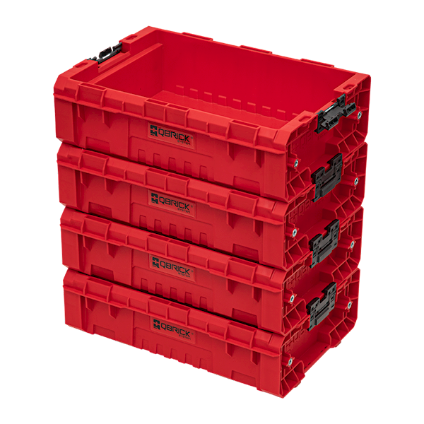 SKRZYNKA, KOSZ NARZĘDZIOWY QBRICK SYSTEM PRO BOX 130 2.0 RED ULTRA HD CUSTOM