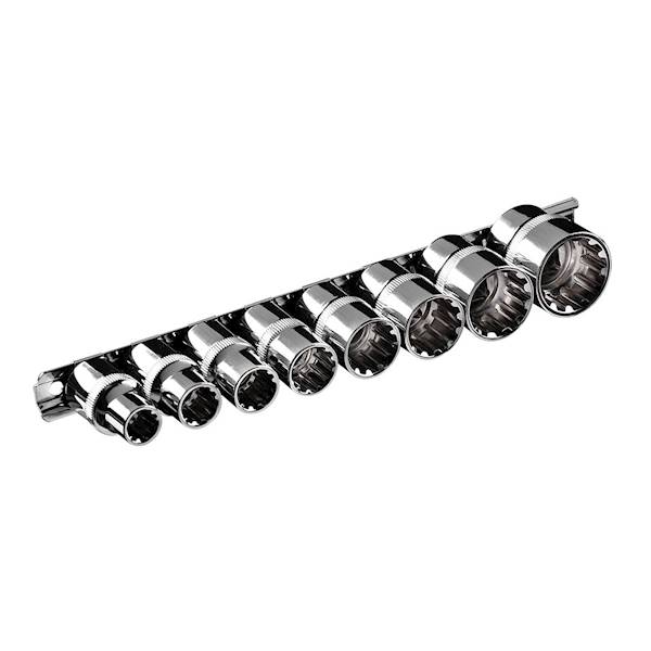 ZESTAW KLUCZY NASADEK TYPU SPLINE 10-24MM 1/2'' 8SZT. 08-651 NEO TOOLS