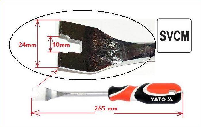 ŚCIĄGACZ DO SPINEK TAPICERKI 9,5X134 - TYP U YT-1373 YATO