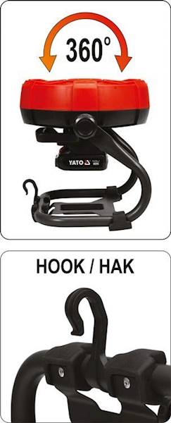 WENTYLATOR WIATRAK HYBRYDOWY BODY NA AKUMULATOR 18V i ZASILACZ 240V YT-82933 YATO
