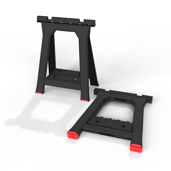 KOBYŁKA WARSZTATOWA, STOJAK BUDOWLANY, KOZIOŁEK ROBOCZY 2SZT. QBRICK SYSTEM Z257257PG013