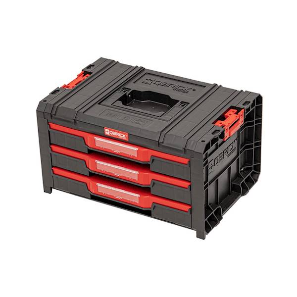 SKRZYNKA NARZĘDZIOWA Z 3 SZUFLADAMI QBRICK SYSTEM PRO DRAWER 3 TOOLBOX BASIC SKRQPROD3BCZAPG011