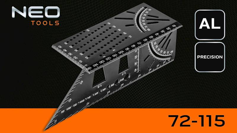 KĄTOWNIK JAPOŃSKI STOLARSKI NAROŻNY 3D METALOWY 72-115 NEO