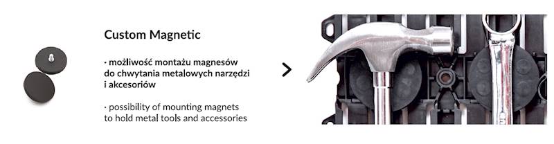 PŁYTA, ŚCIANKA, TABLICA NARZĘDZIOWA, WARSZTATOWA QBRICK SYSTEM CUSTOM PEGBOARD 2szt.
