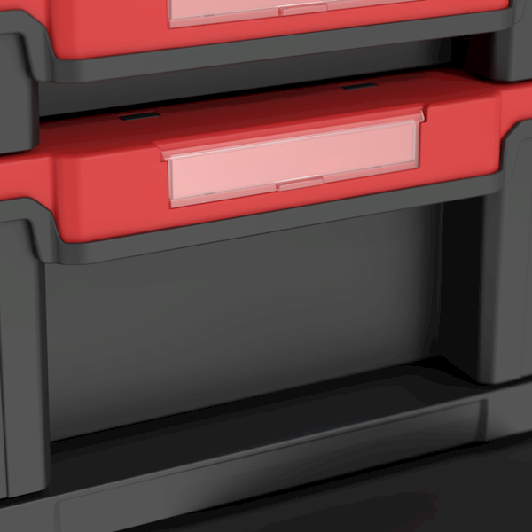 MODUŁOWA SKRZYNIA NARZĘDZIOWA Z 2 SZUFLADAMI QBRICK SYSTEM PRIME DRAWER 2 TOOLBOX BASIC