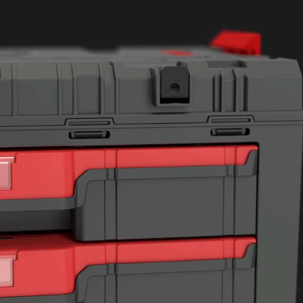 MODUŁOWA SKRZYNIA NARZĘDZIOWA Z 2 SZUFLADAMI QBRICK SYSTEM PRIME DRAWER 2 TOOLBOX BASIC