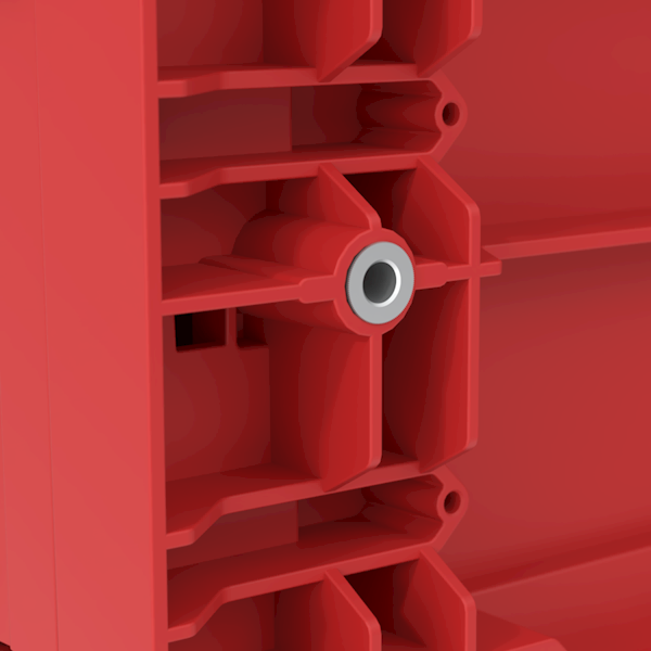 MODUŁOWA SKRZYNIA NARZĘDZIOWA Z 4 SZUFLADAMI QBRICK SYSTEM PRIME DRAWER 4 TOOLBOX EXPERT RED ULTRA HD
