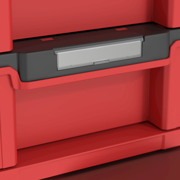 MODUŁOWA SKRZYNIA NARZĘDZIOWA Z 3 SZUFLADAMI QBRICK SYSTEM PRIME DRAWER 3 TOOLBOX EXPERT RED ULTRA HD