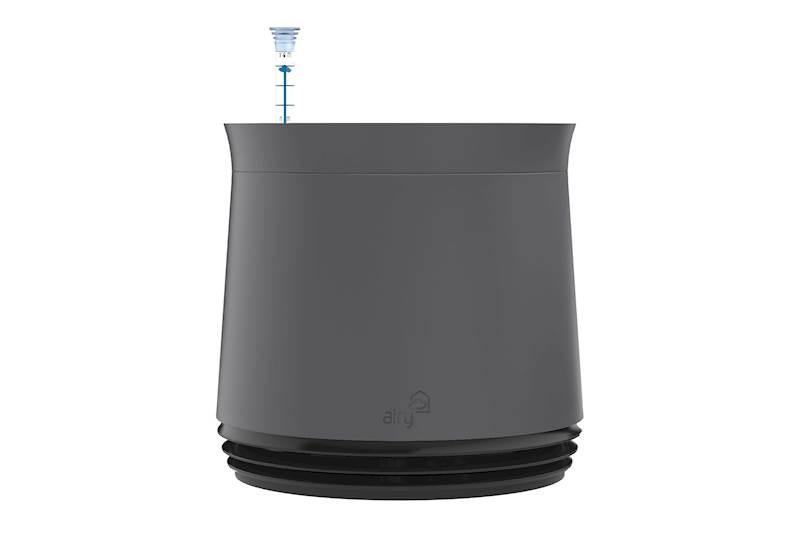 Airy pot stone grey / black jack