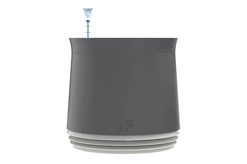 Airy pot stone grey / snow white