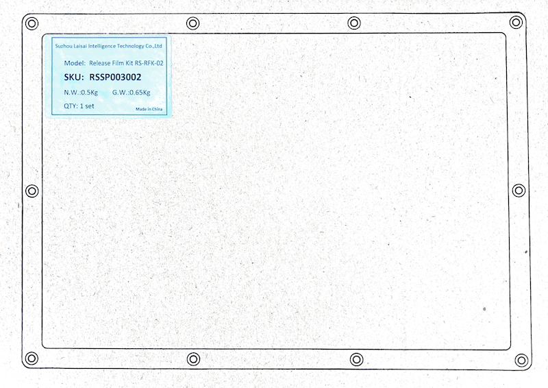 Release Film Kit NON FEP | Wymienna folia dna kuwety opięta w ramce 